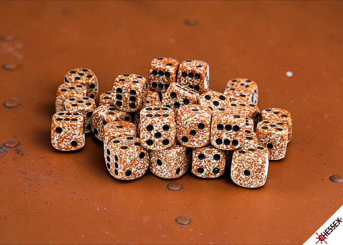 Chessex - Speckled Rust 12mm d6 Dice Block (36 dice)
