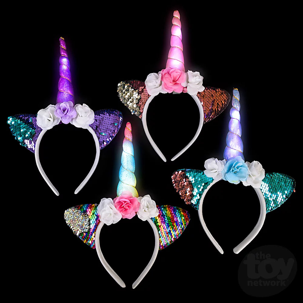 Light-Up Unicorn Flower Headband