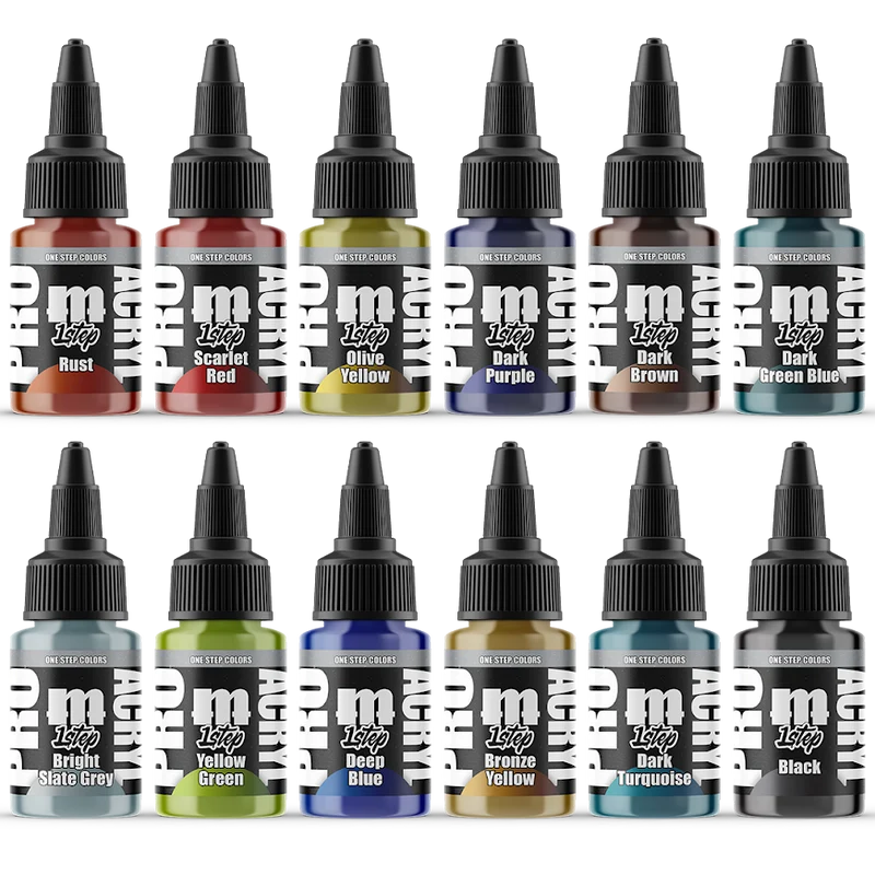 Monument Hobbies - Pro Acryl 1-Step Paint: Set #2