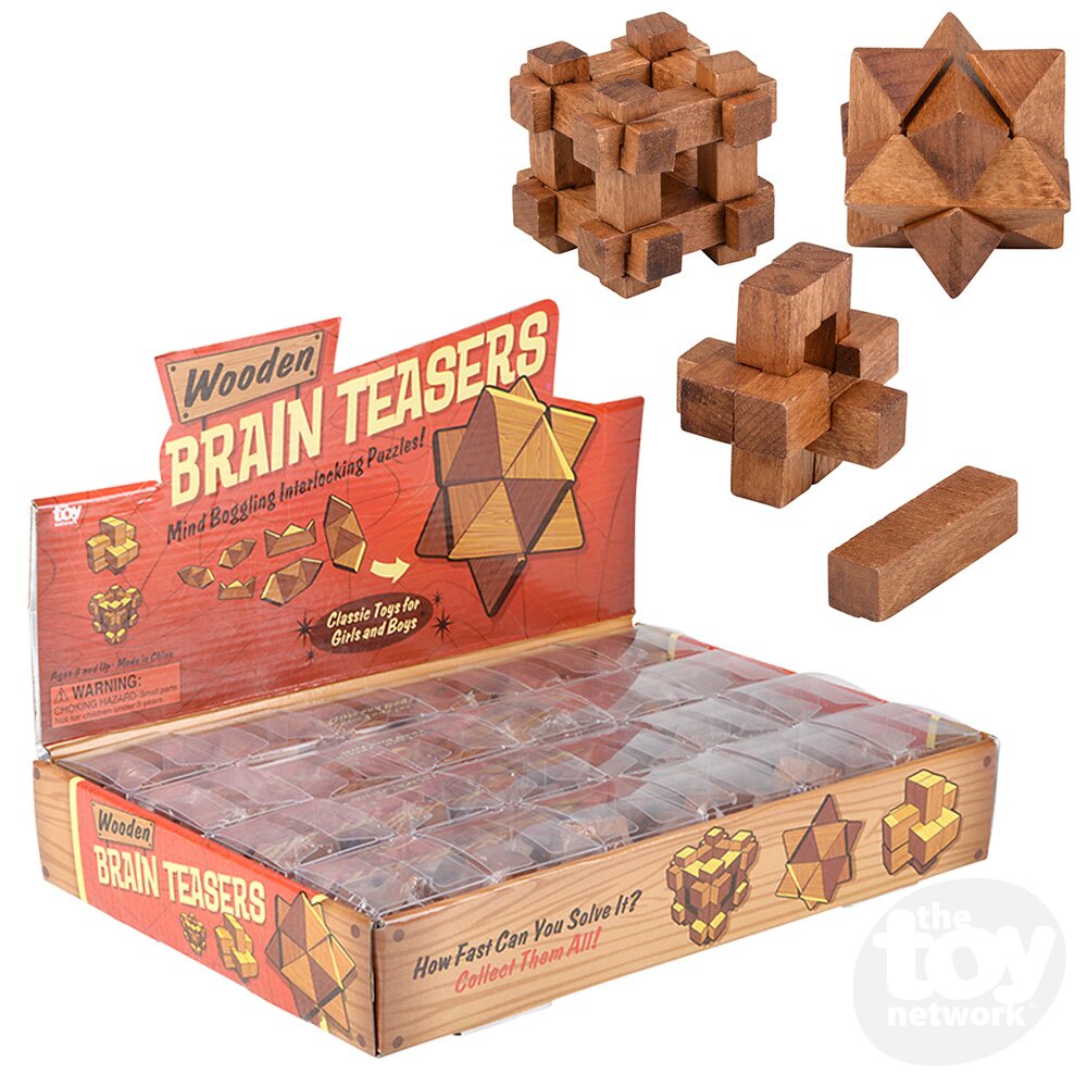 1.75" Wooden Brain Teaser
