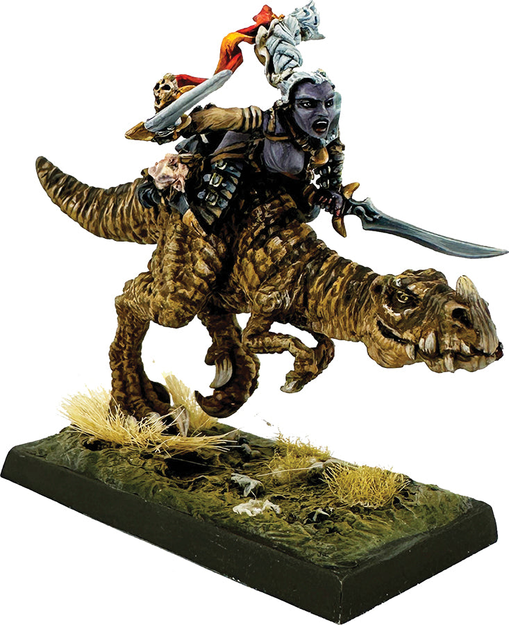 Bones Legends: Dark Elf Heroine on Lizard