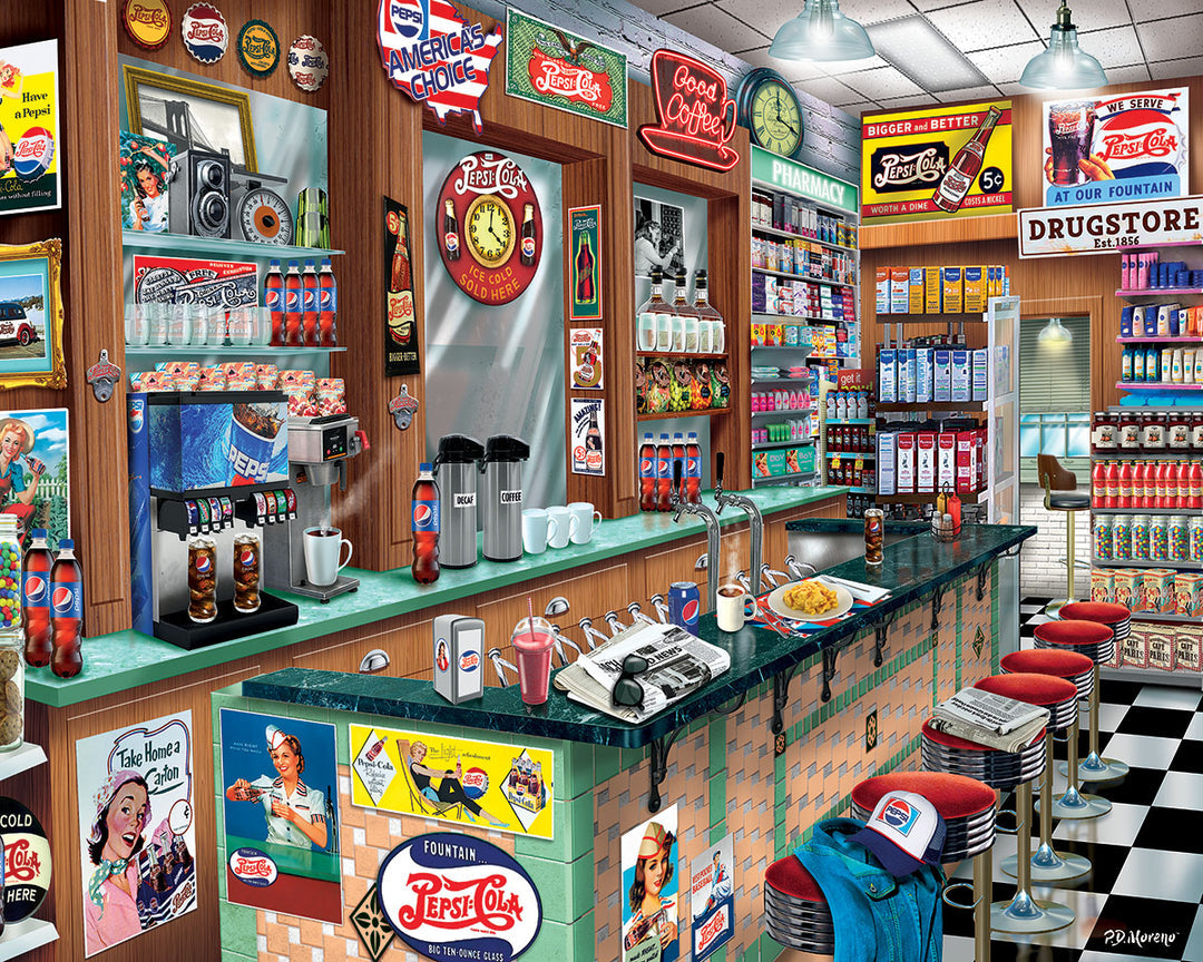 White Mountain Puzzle - Pepsi Soda Fountain