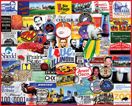 White Mountain Puzzle - I Love Illinois