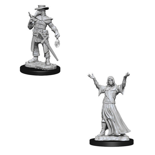 Deep Cuts Unpainted Miniatures: W15 - Plague Doctory & Cultist