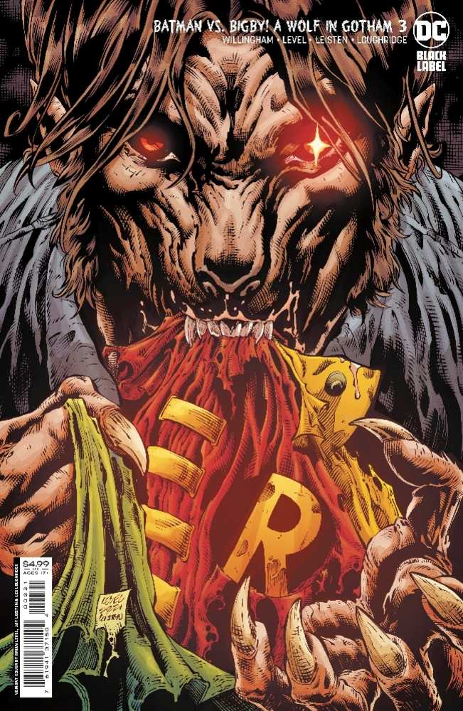 Batman vs Bigby A Wolf In Gotham #3 (Of 6) Cover B Brian Level & Jay Leisten Card Stock Variant (Mature)
