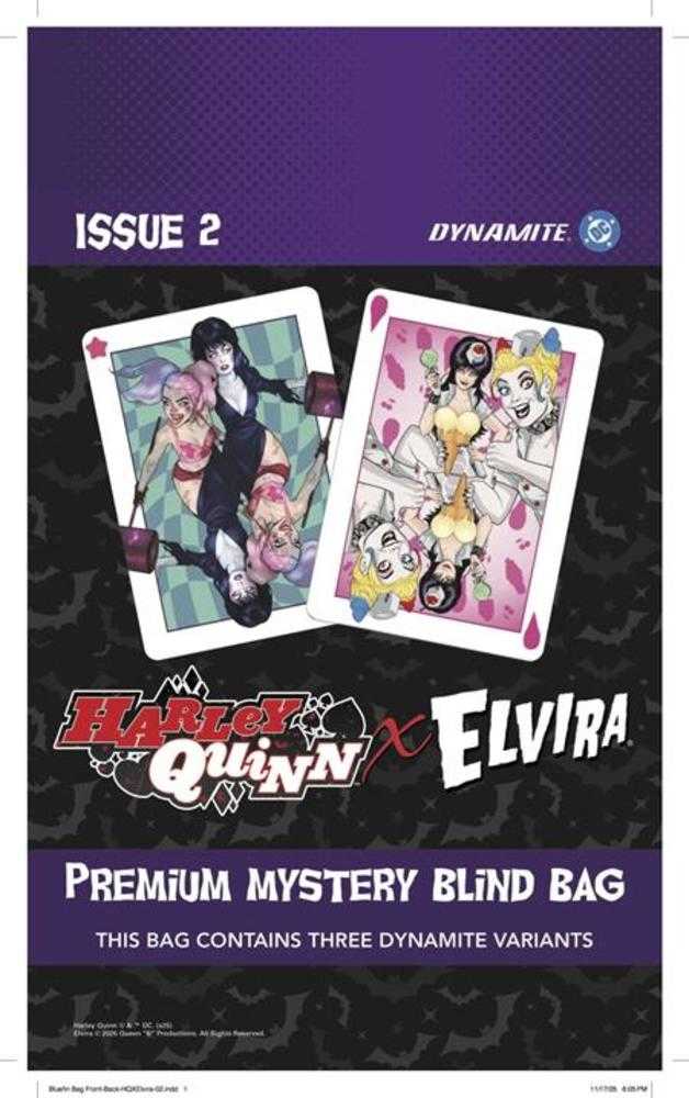 Harley Quinn X Elvira #2 Cover V Blind Bag Variant Limited To 1981 Copies