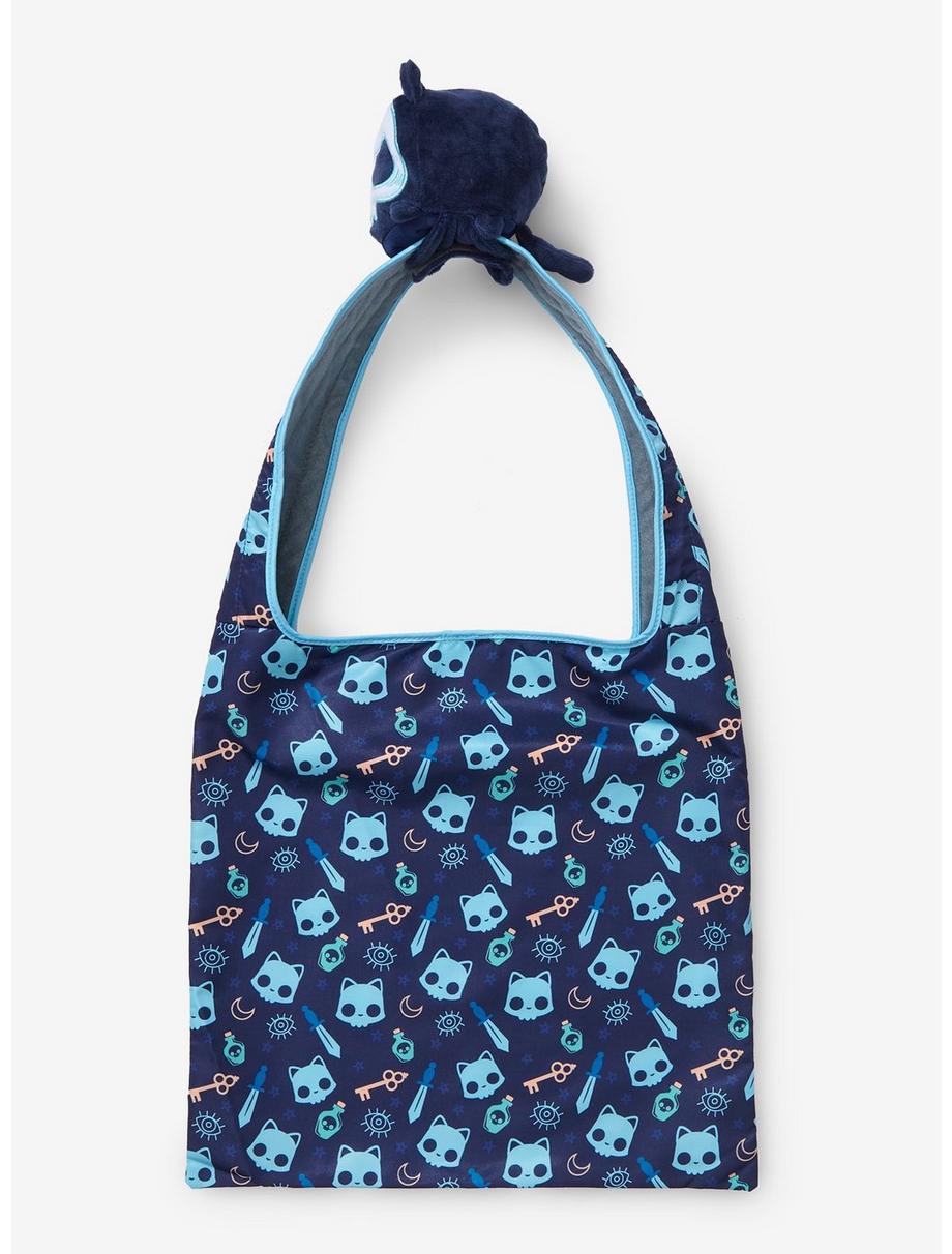 Tee Turtle - Plushie Bag, Dark Blue Skull Cat