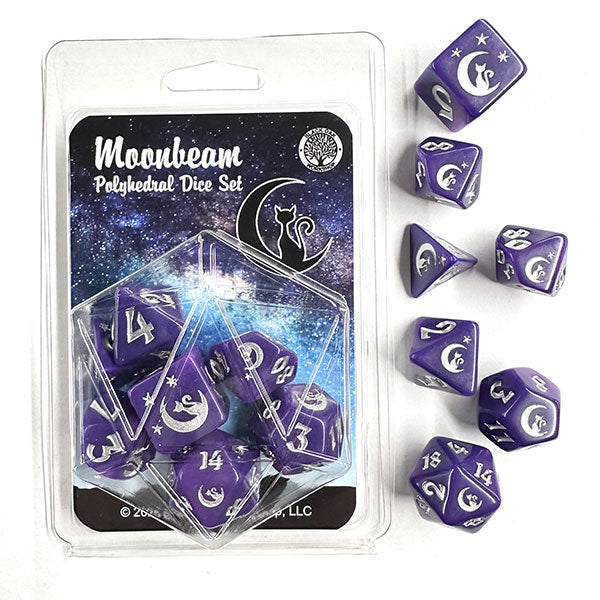 Kitty Clacks: 7-Die Set Moonbeam