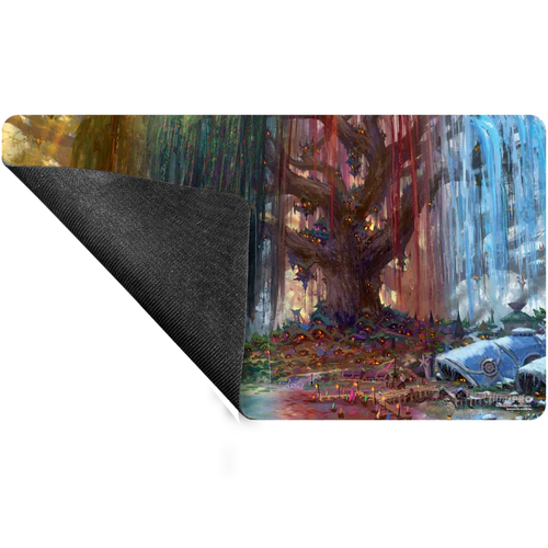 MTG - Playmat, Bloomburrow Season Lands: Three Tree City (Four Seasons) AR Enhanced