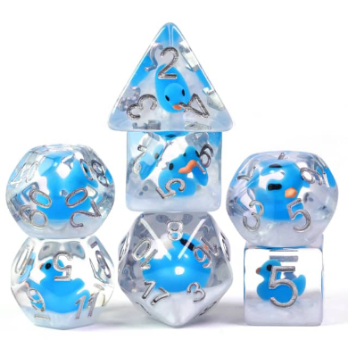 Foam Brain - Bubble Bath Duck RPG Dice Set
