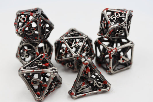 Foam Brain - Vampire Bones - Hollow Metal RPG Dice Set