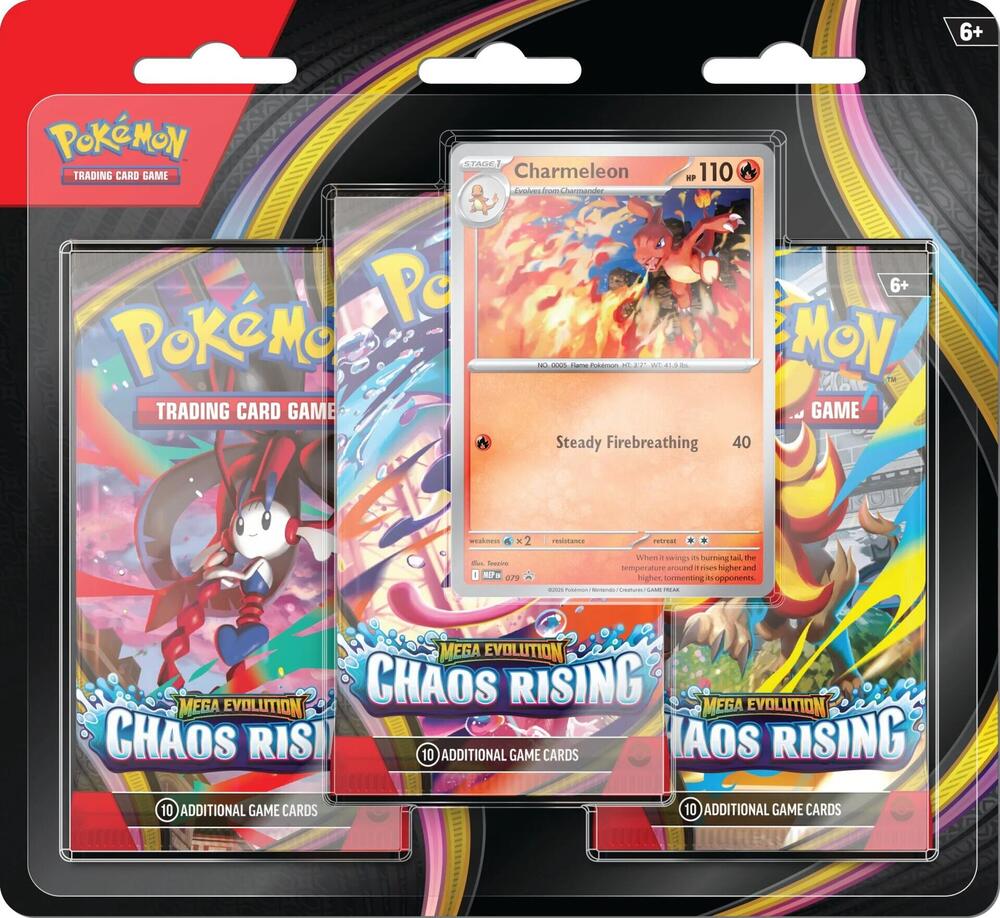 POKEMON ME04 CHAOS RISING 3PK BLISTER