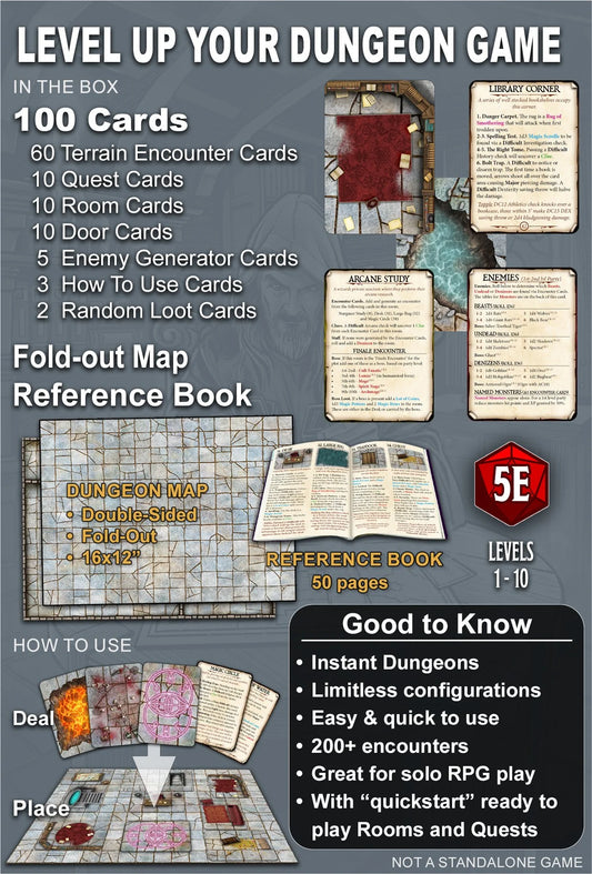 Dungeon Designers Deck: Deal Your Own Dungeon