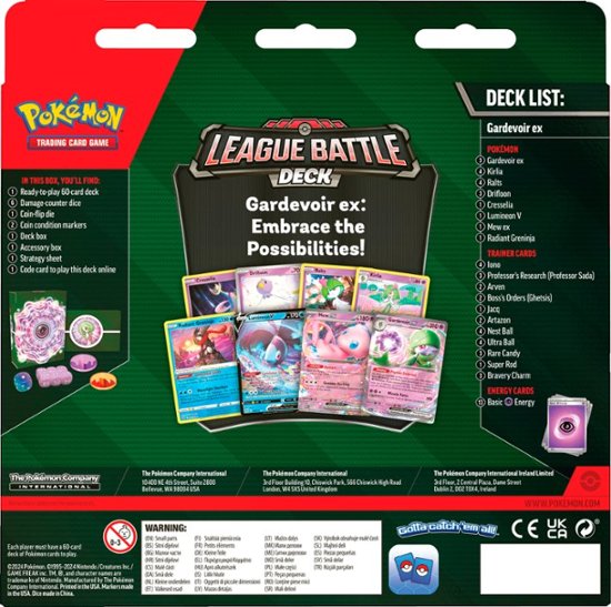 Pokémon TCG - Gardevoir ex League Battle Deck