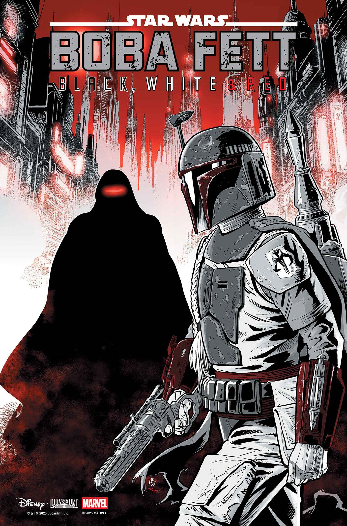 Star Wars: Boba Fett Black, White & Red #4 Luke Ross Variant