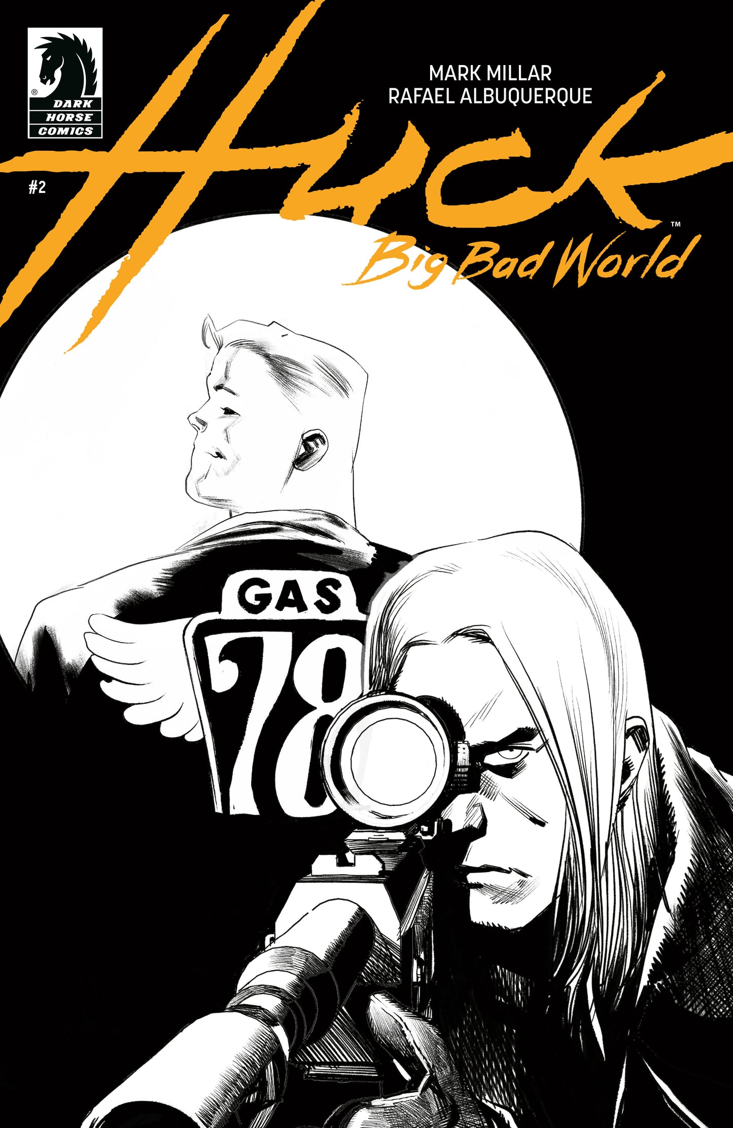 Huck: Big Bad World #2 (Cover B) (Black & White) (Rafael Albuquerque)