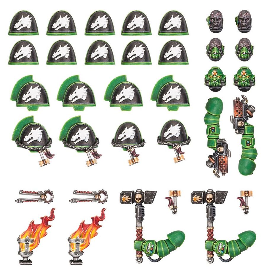 Warhammer 40K - Space Marines, Salamanders Primaris Upgrades and Transfers