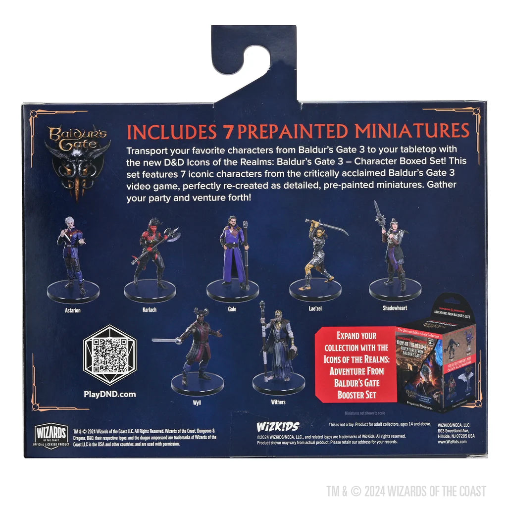 D&D Icons of the Realms Miniatures: Baldur's Gate 3 Character Boxed Set