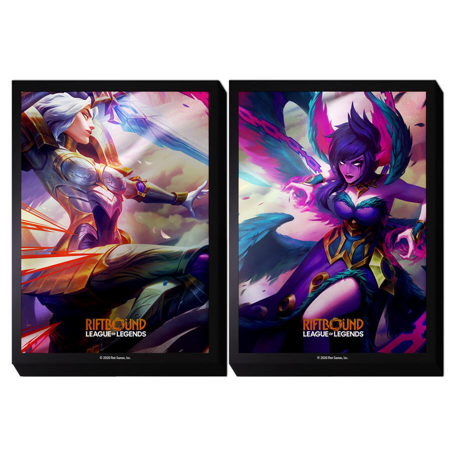Riftbound League of Legends: Vendetta Art Sleeves - Kayle Vs Morgana