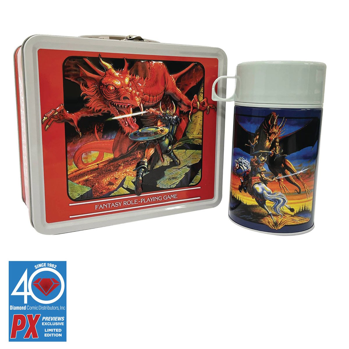 Dungeons & Dragons, 1983 Player's Manual Lunch Box with Thermos