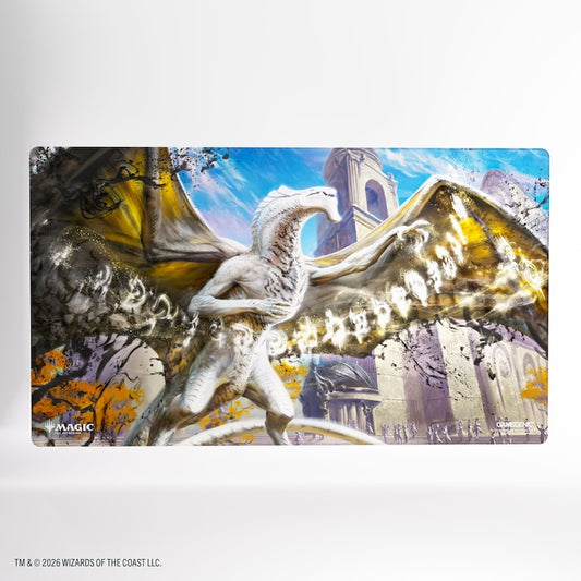 Magic: The Gathering | Secrets Of Strixhaven Shiny Playmat - Silverquill, The Disputant