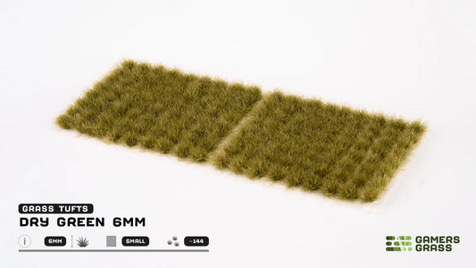 Dry Green 6mm Wild Grass Small Tufts