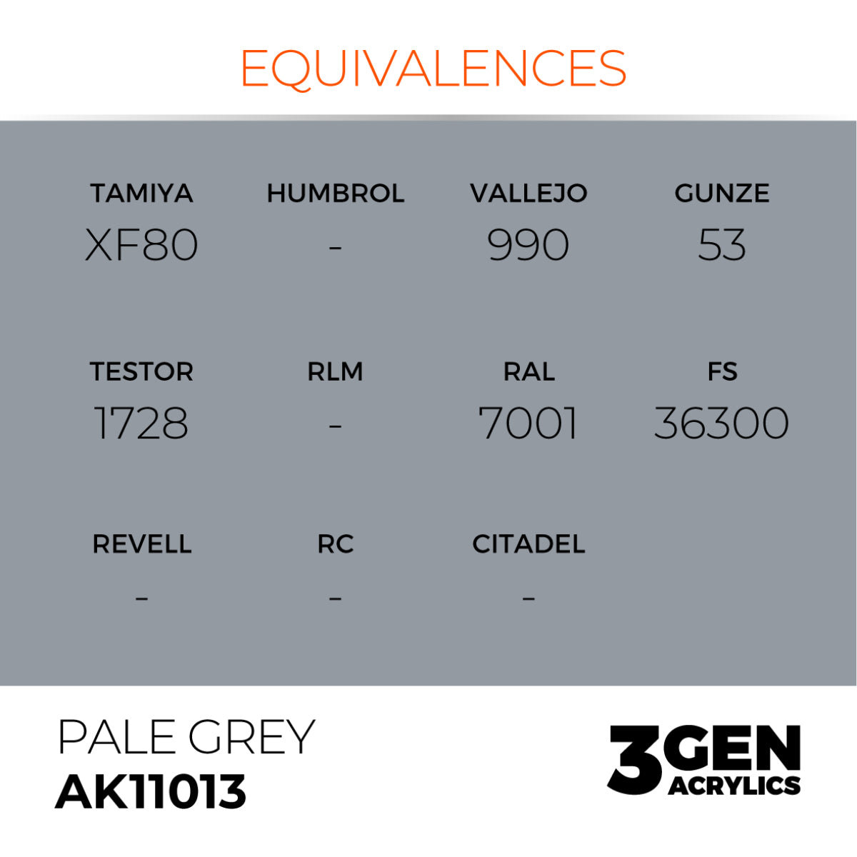 AK Interactive 3G Acrylic Paint: Pale Grey