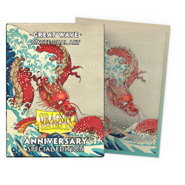 Dragon Shield - 25th Anniversary Special Edition: Great Wave Matte Dual Sleeves (100)