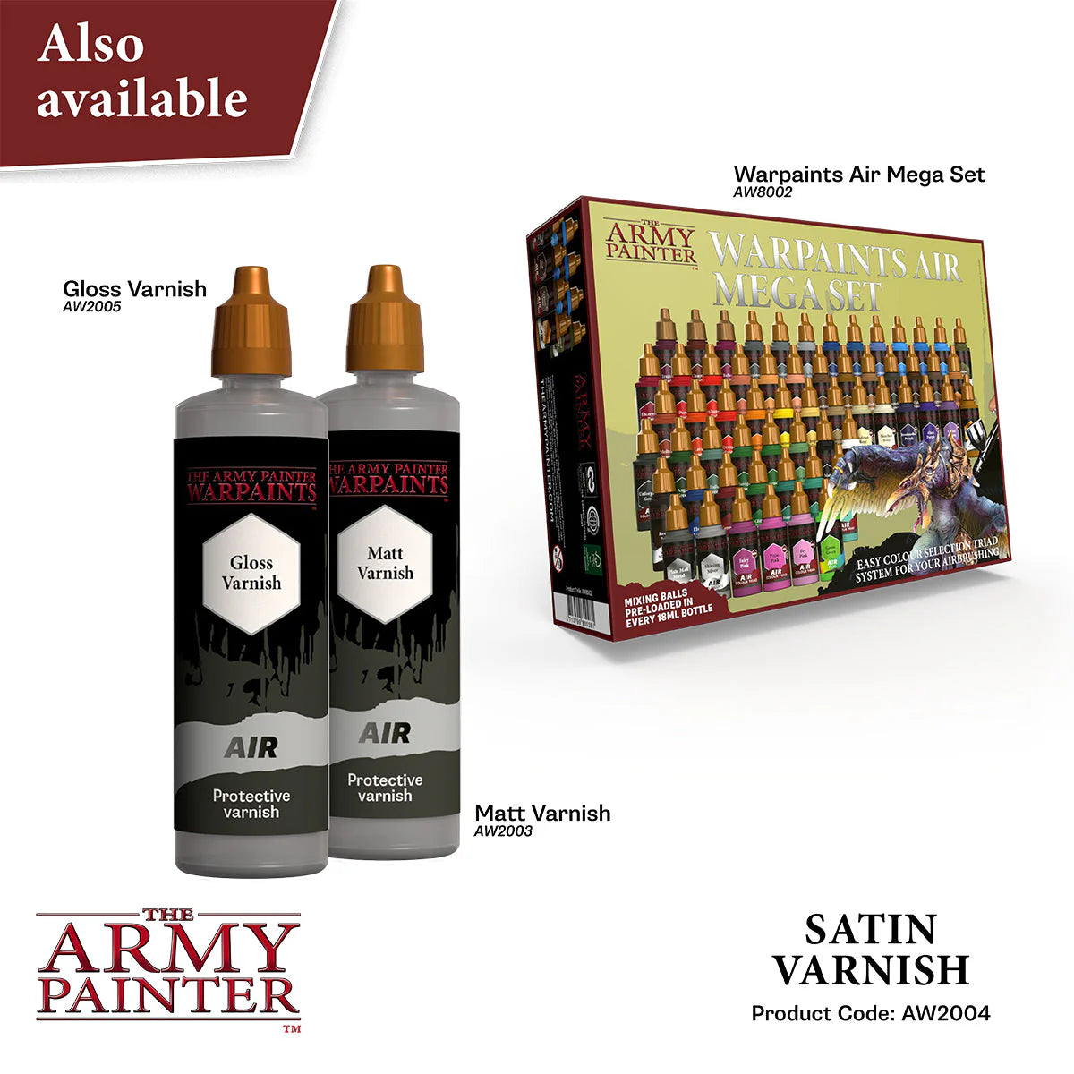 The Army Painter - Air Satin Varnish
