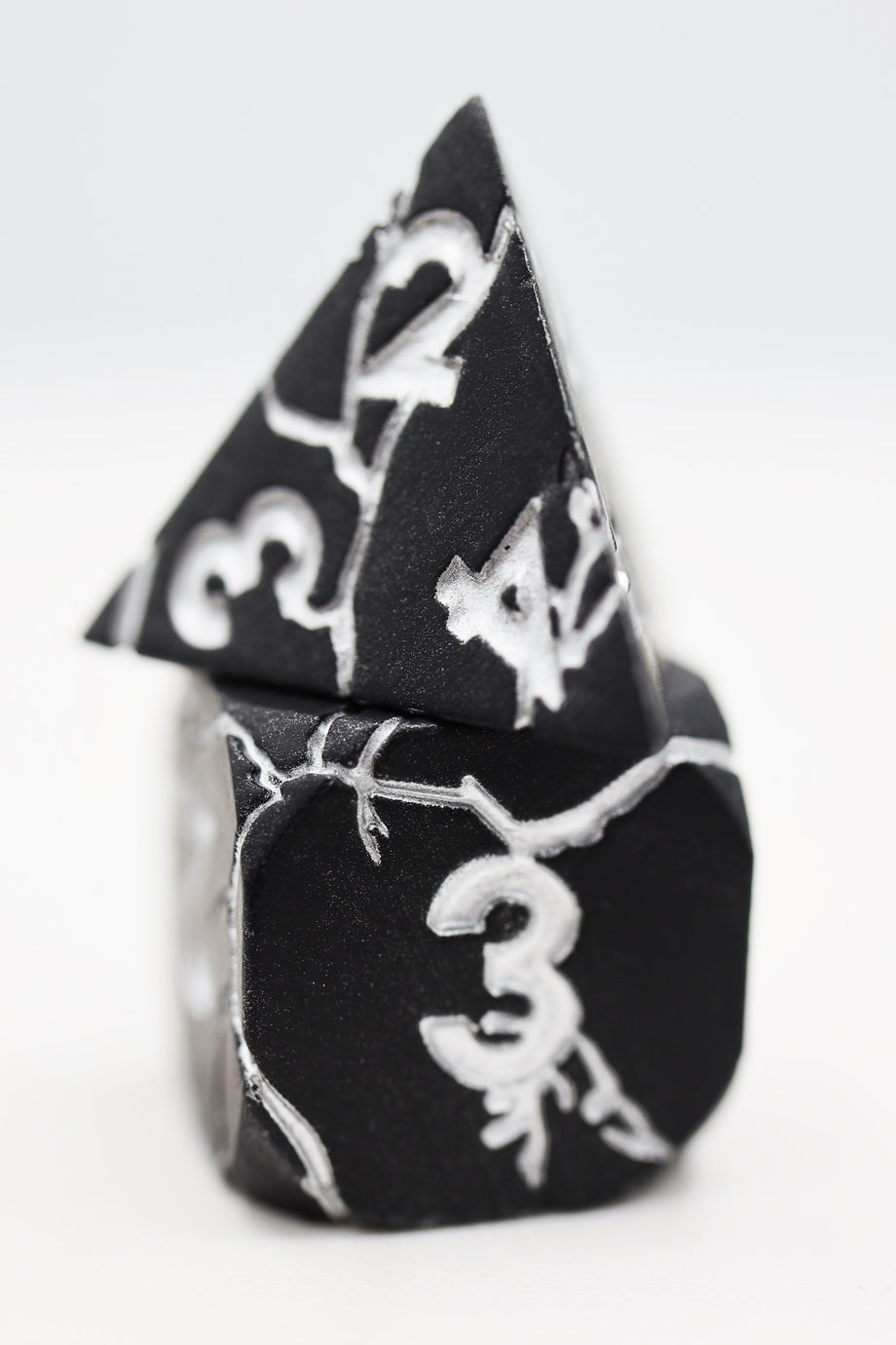 Foam Brain - Black Quarry - Metal RPG Dice Set