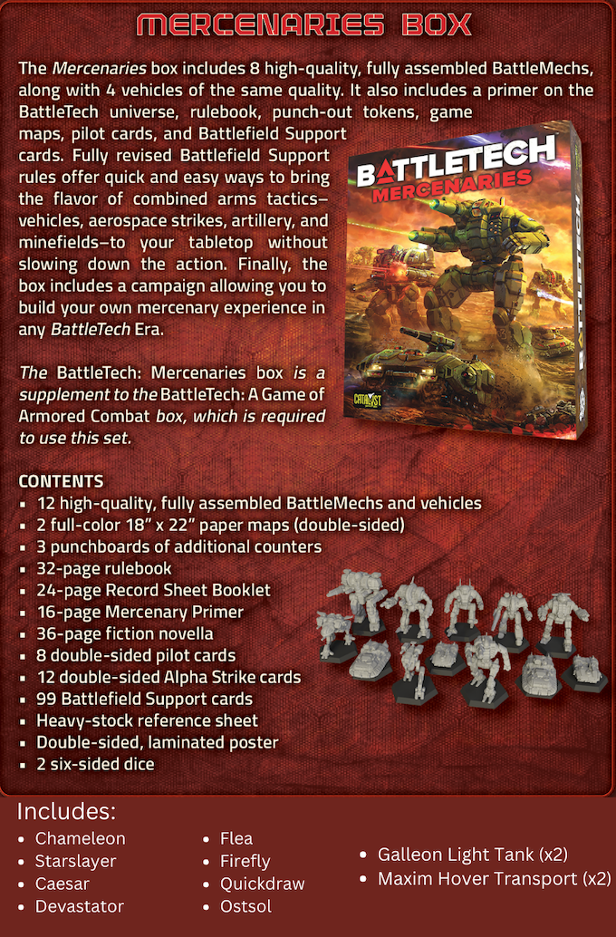 BattleTech - Mercenaries Box Set