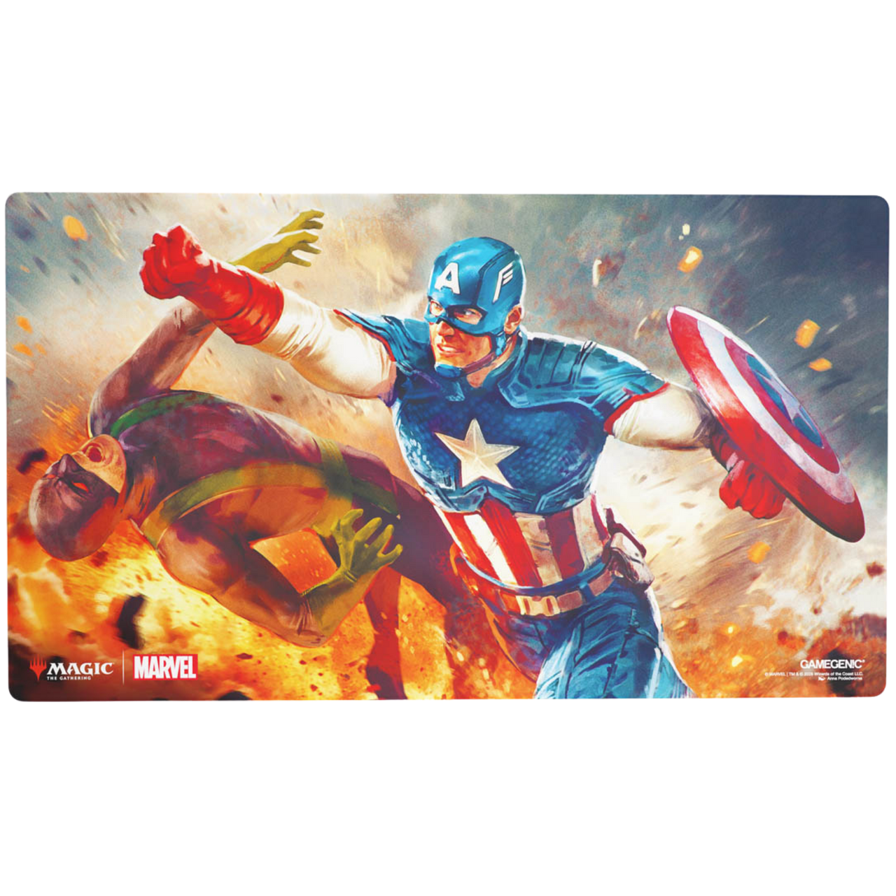 Magic: The Gathering | Marvel Super Heroes Prime Playmat - Captain America, Super-Soldier