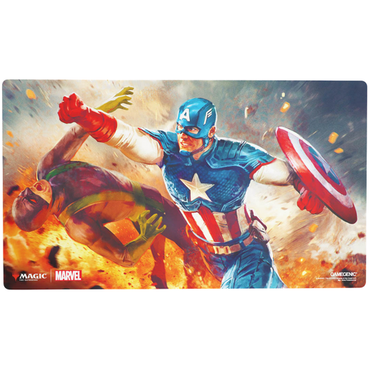 Magic: The Gathering | Marvel Super Heroes Prime Playmat - Captain America, Super-Soldier