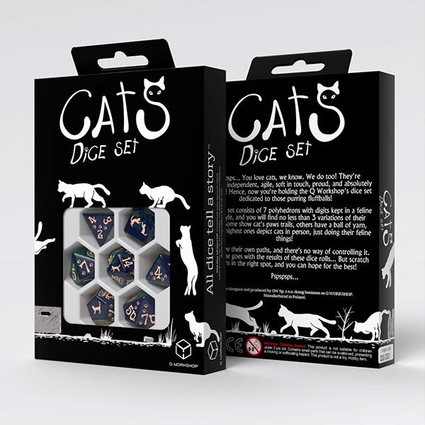 7 Die-Set: Cats Dice