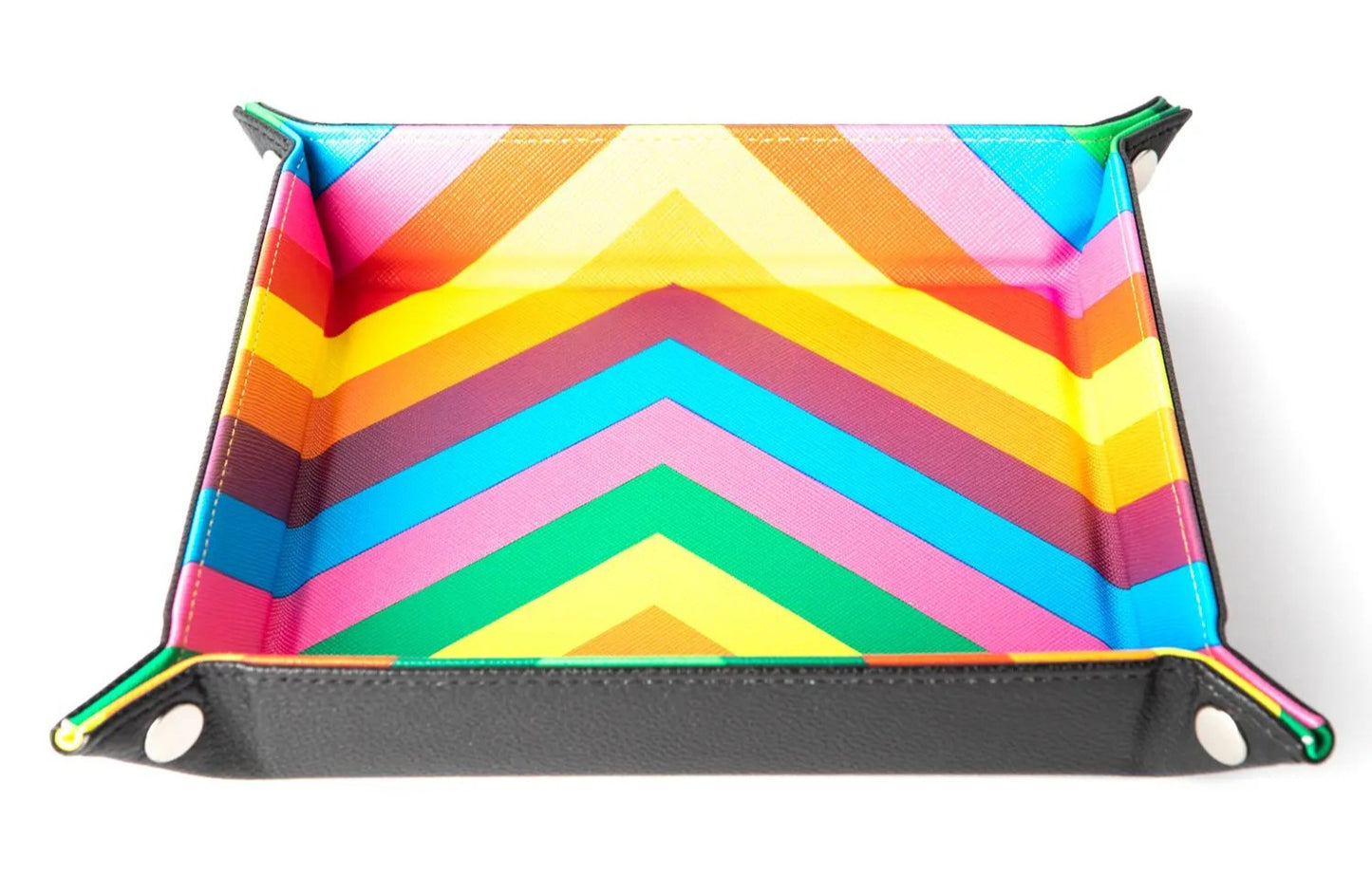 Fanroll - Dice Tray, Chevron Rainbow