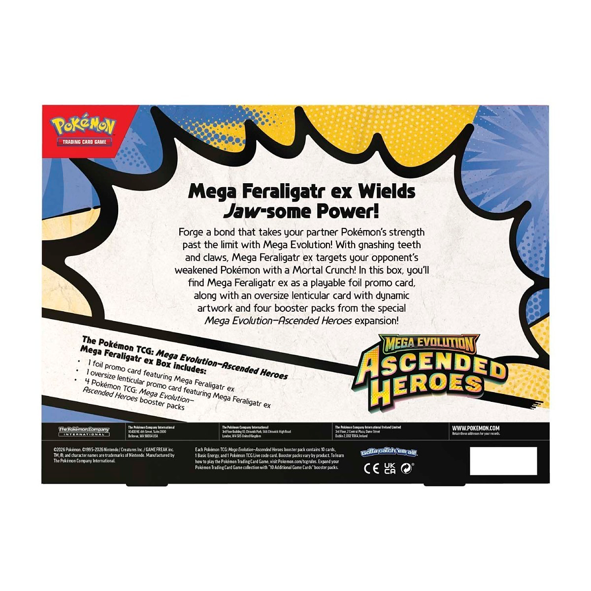 Pokémon TCG - Mega Evolution - Ascended Heroes: Mega Feraligatr ex Box