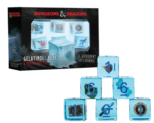 D&D - Gelatinous Cube 6 piece d6 dice set