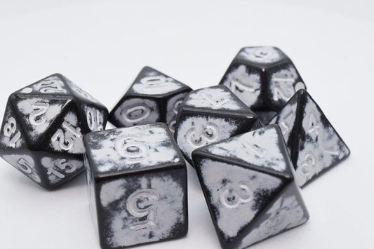 Foam Brain - Timeworn White RPG Dice Set