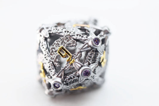 Foam Brain - Trees of Virtue: Tree of Philomathy, Hollow Metal RPG Dice Set