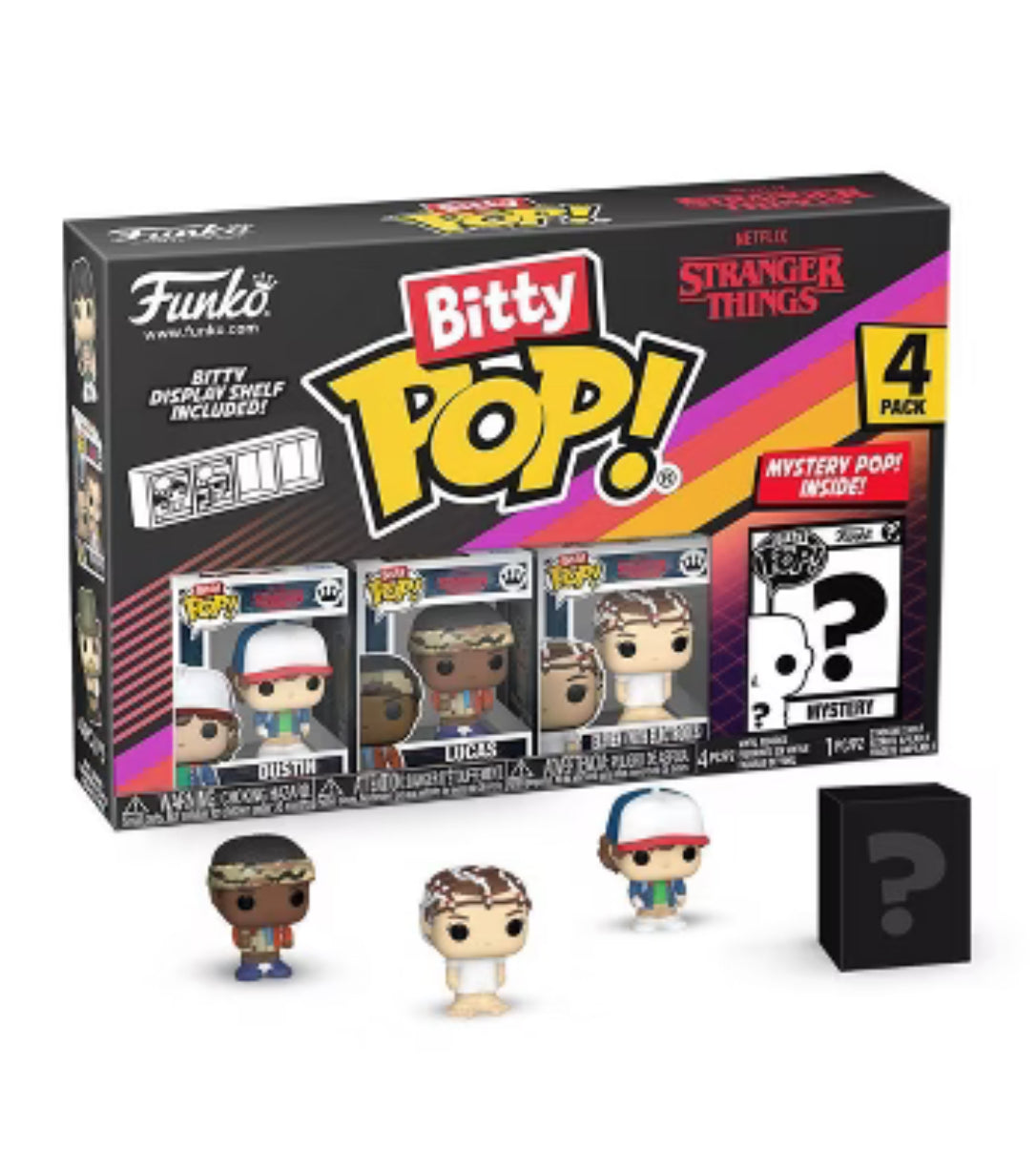 Bitty Pop Stranger Things Szn1 Dustin 4pk Figure