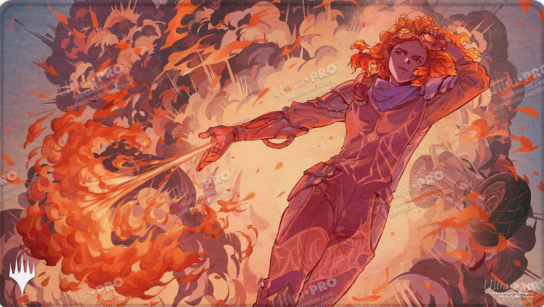 MTG- Aetherdrift: Chandra’s Ignition, Stitched Edge Playmat