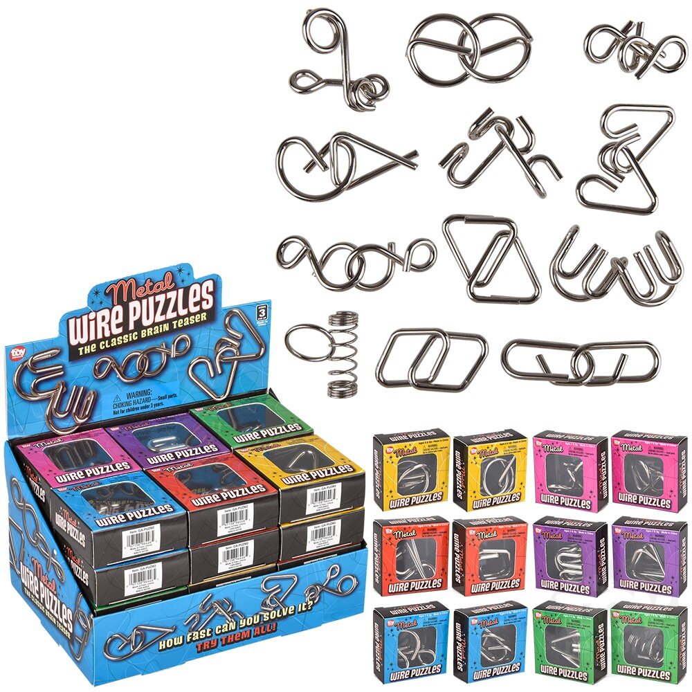 2" Metal IQ Wire Puzzle