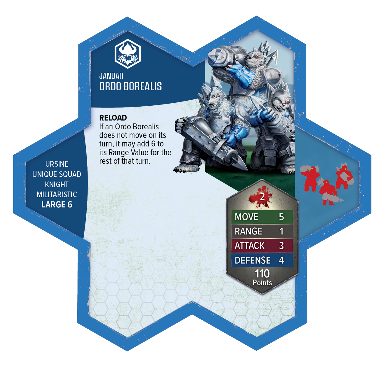 Heroscape: Army Expansion - Knight Primus Adelbern and Ordo Borealis