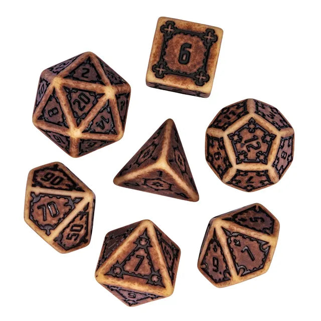 Foam Brain - Huge Parchment Castle Dice Set 25MM