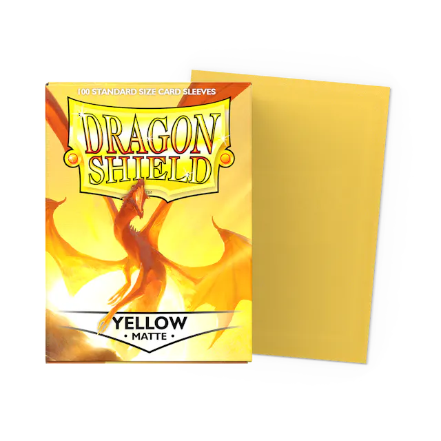 Dragon Shield: Deck Protector and Sleeves Yellow Matte