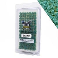 Huge Miniatures Tufts & Flowers - Teal Flowers