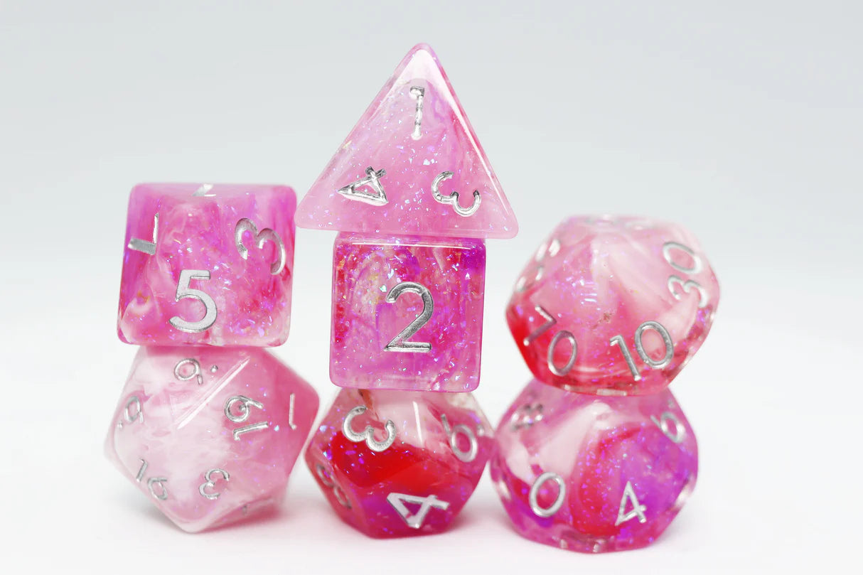 Foam Brain - Flushed Frost RPG Dice Set