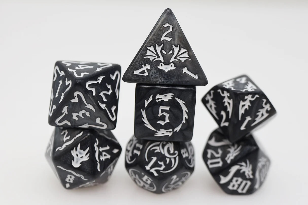Foam Brain - Resin RPG Dice Set: Drake’s Flight Nightmare