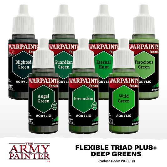 Army Painter Warpaints Fanatic Flexible Triad PLUS+: Deep Greens