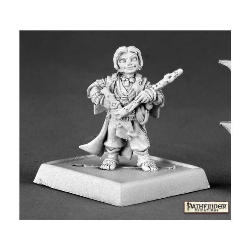 Reaper Pathfinder Miniatures: Lem, Iconic Halfling Bard